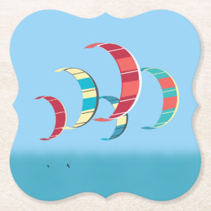Kite Surfing Paper Coaster