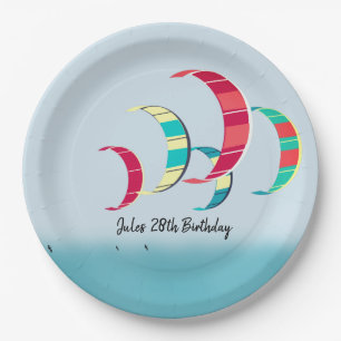 Kite Surfing Paper Plates
