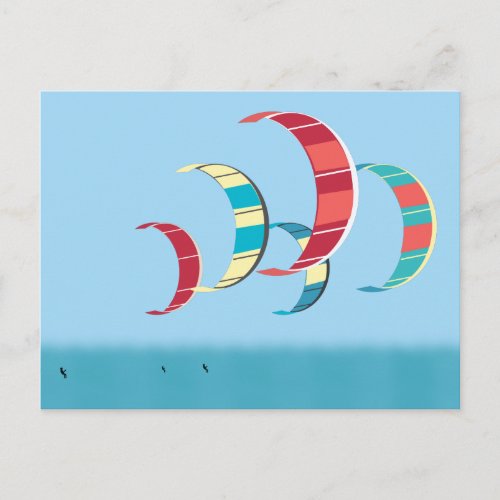 Kite Surfing Postcard
