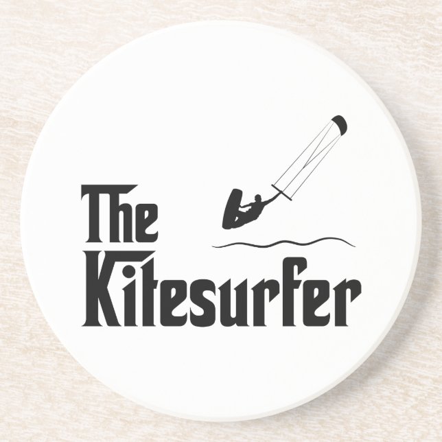 Kite Surfing Sandstone Coaster (Front)