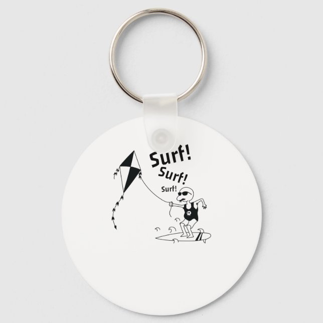 Kite Surfing Surfen im Wind Keychain (Front)