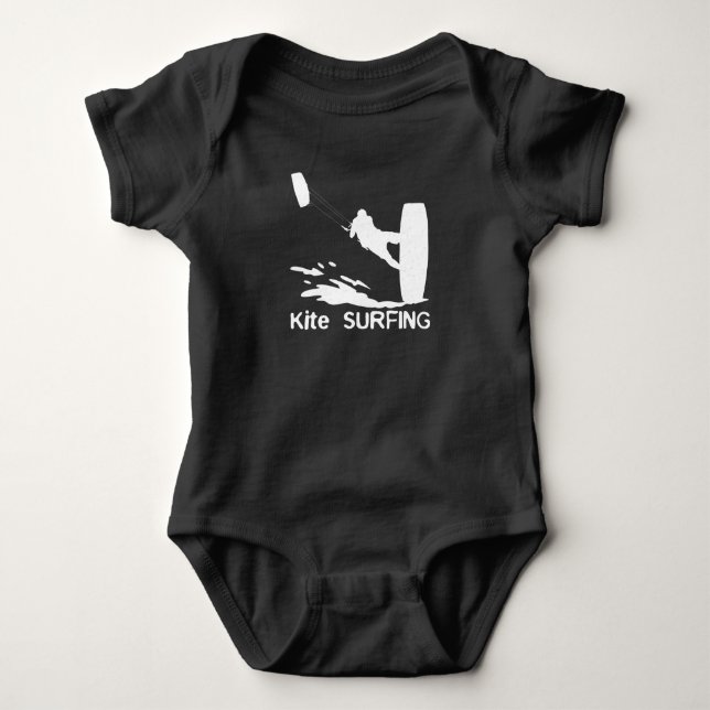 Kite Surfing Water Sports Surfing Steering Kites Baby Bodysuit (Front)
