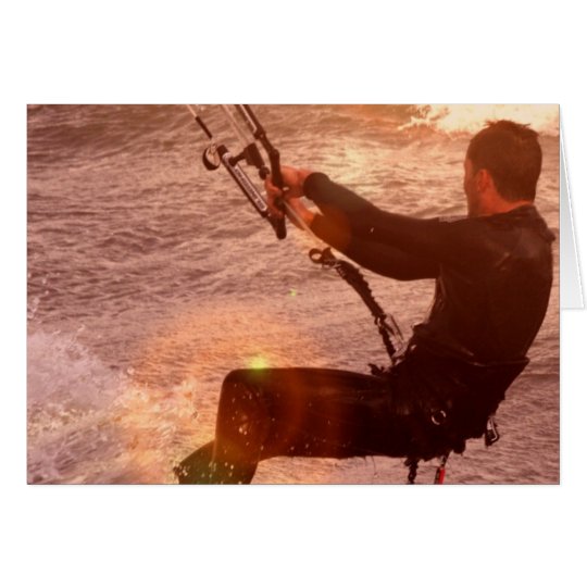 Kiteboard Greeting Card