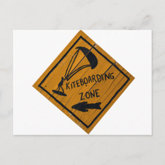 Kiteboard Sign Postcard