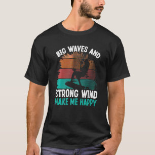 Kiteboarder Kite Big Waves Strong Wind Kitesurfer  T-Shirt