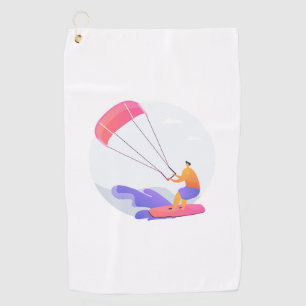 Kiteboarder kitesurfer golf towel