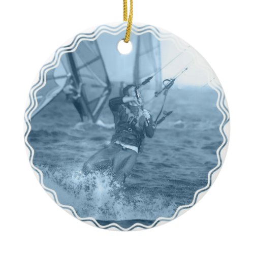 Kiteboarders with Windsurfers Ornament