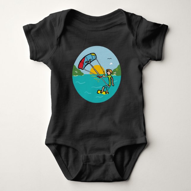 Kiteboarding Baby Bodysuit (Front)