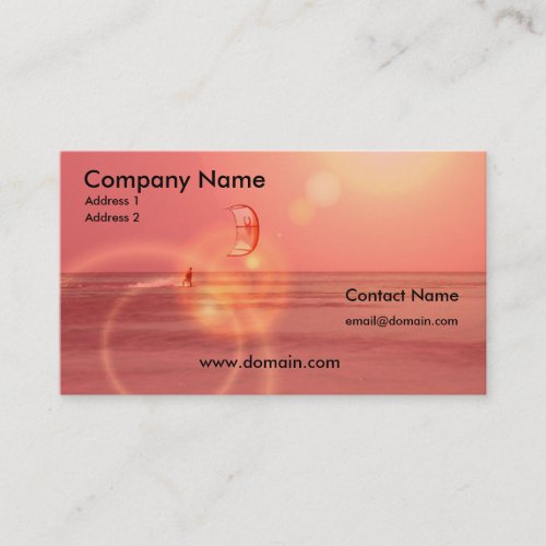 Kiteboarding Business Card