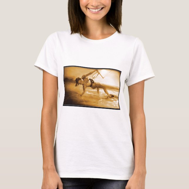 Kiteboarding Girl T-Shirt (Front)