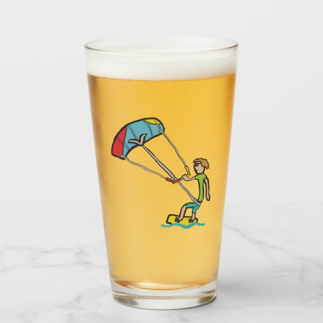 Kiteboarding Glass (Front Filled)