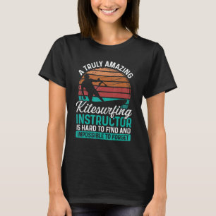 Kiteboarding Instructor Vintage Kitesurfing Instru T-Shirt