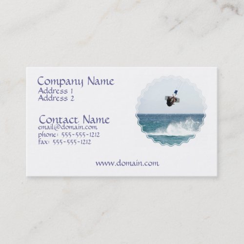 Kiteboarding Jump Business Card