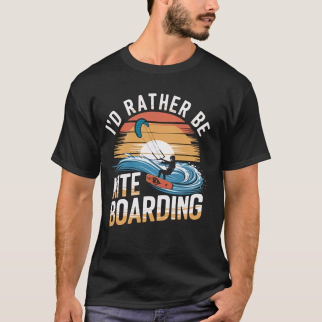 Kiteboarding Kitesurfer Kite Boarding Kitesurfing  T-Shirt (Front)