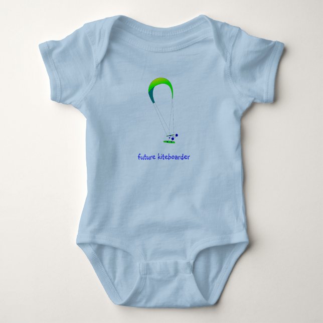 Kiteboarding Kitesurfing Baby T-Shirt Baby Bodysuit (Front)