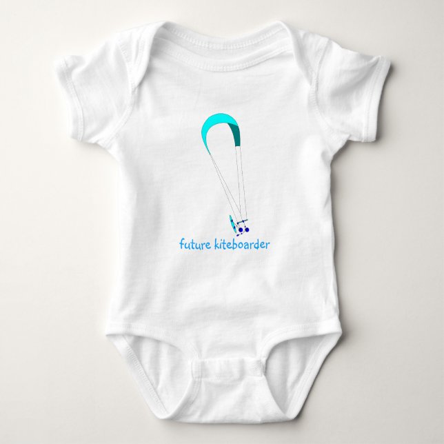 Kiteboarding, Kitesurfing Freestyle Baby Bodysuit (Front)