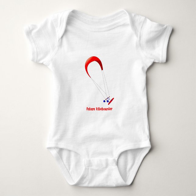 Kiteboarding Kitesurfing Gifts Baby Bodysuit (Front)