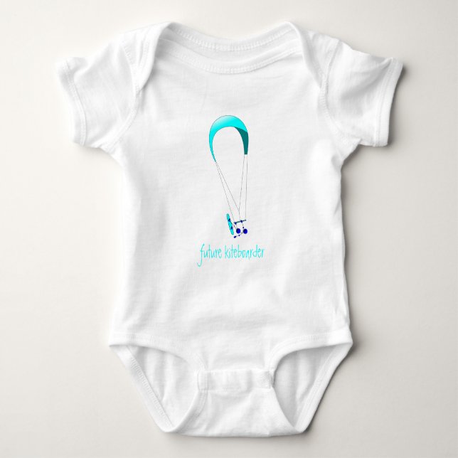 Kiteboarding Kitesurfing Gifts Baby Bodysuit (Front)