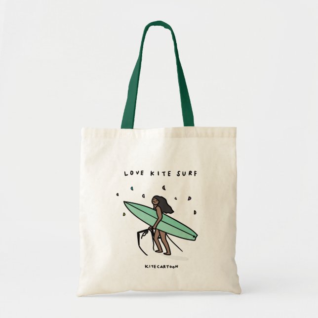 Kiteboarding/kitesurfing - love kitesurf tote bag (Front)