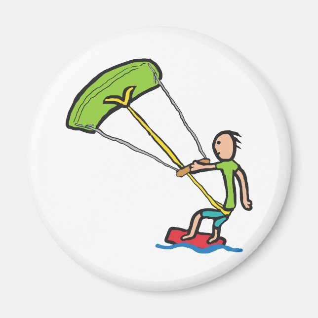 Kiteboarding Magnet (Front)