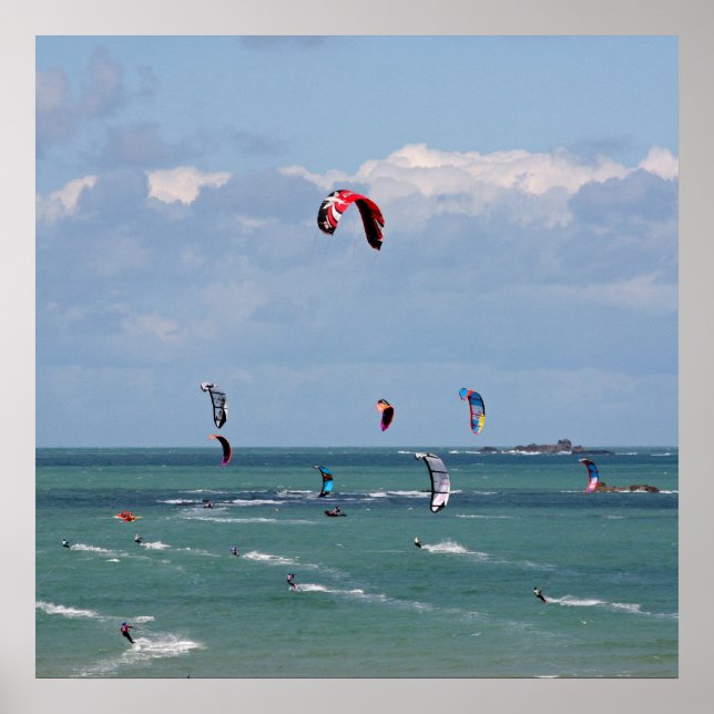 Kiteboarding race poster (Front)