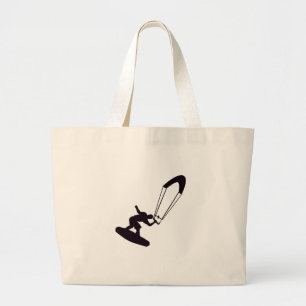 Kiteboarding True Large Tote Bag