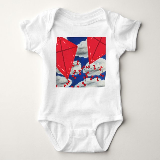 Kites and Klouds Baby Bodysuit (Front)