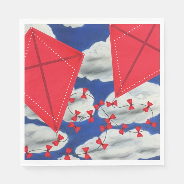 Kites and Klouds Napkins (Front)