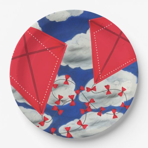 Kites and Klouds Paper Plates