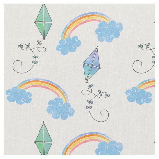 Kites and Rainbows Fabric