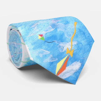 Kites and Sky Necktie