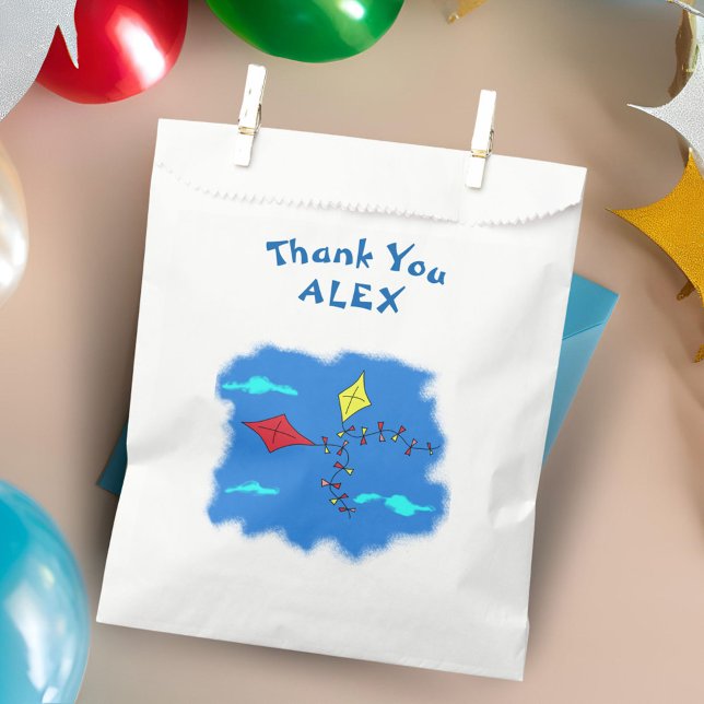 Kites Birthday Thank You Kids Favor Bag (Creator Uploaded)