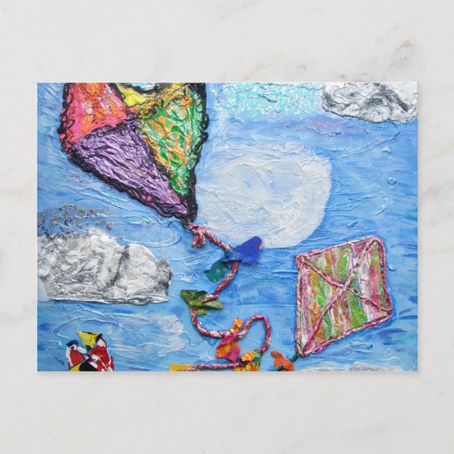 kites clouds and dreams postcard (Front)