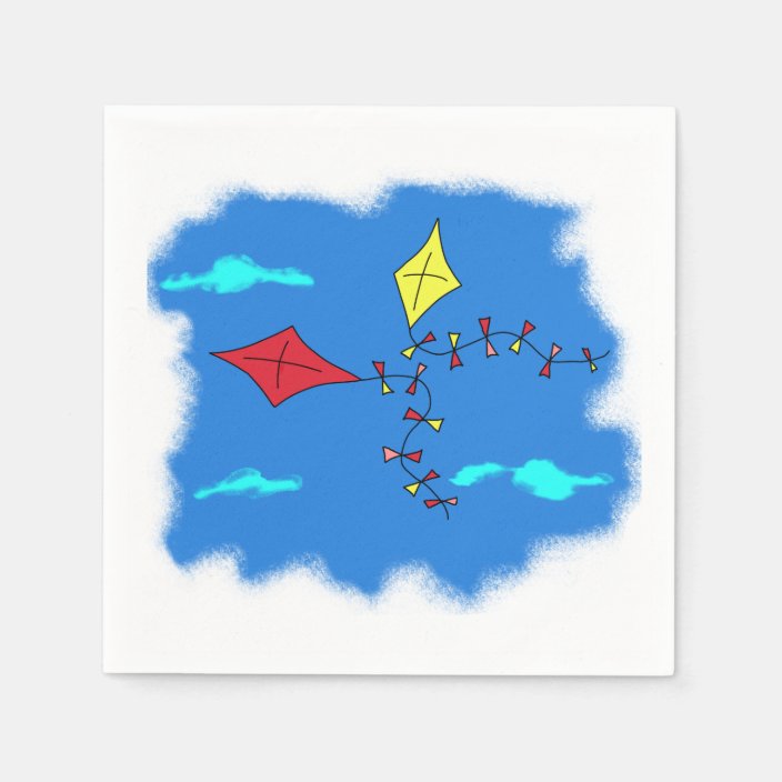 Kites in the Blue Sky Paper Napkins