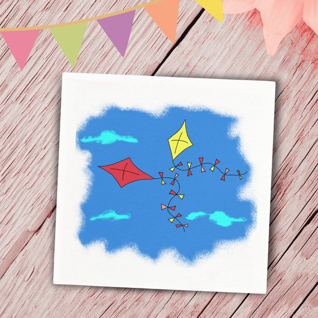 Kites in the Blue Sky Paper Napkins (Creator Uploaded)