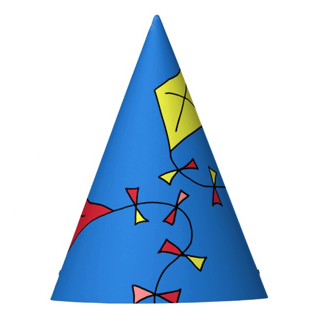 Kites in the Blue Sky Party Hat (Front)