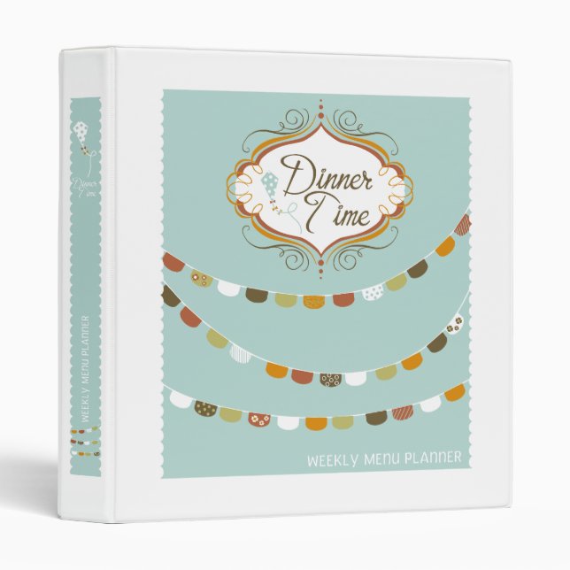 Kites Meal Planner Binder (Front/Spine)
