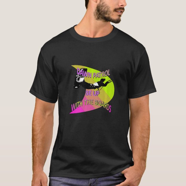 Kitesurfer Action Extreme Sport Lime and Pink T-Shirt (Front)