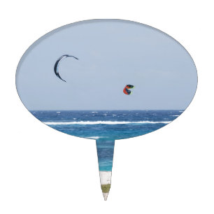 Kitesurfing Beach Cake Topper