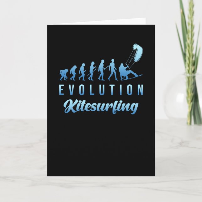 Kitesurfing Evolution Card (Front)