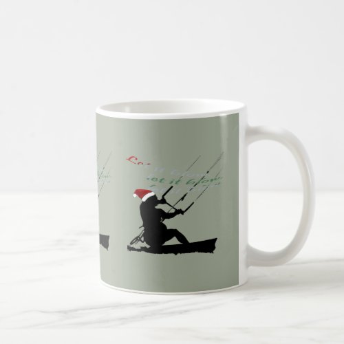 Kitesurfing Festive Christmas Seasonal Novelty  Coffee Mug