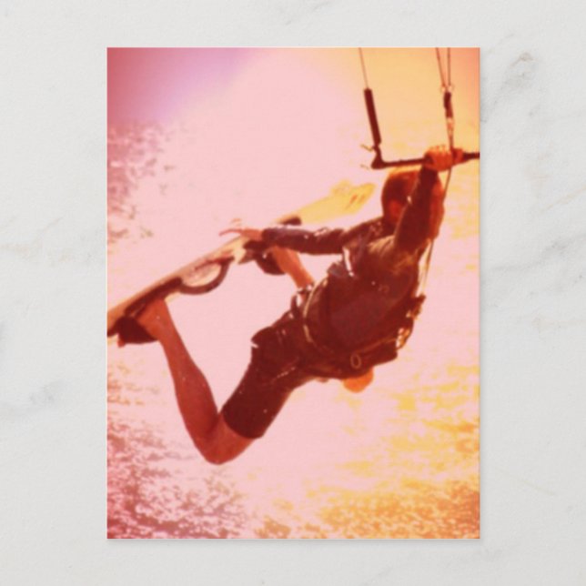 Kitesurfing Grab Postcard (Front)