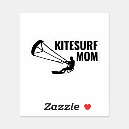 Kitesurfing Kiteboarding Kite riding Mom Sticker