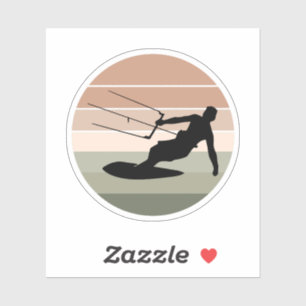 Kitesurfing Kiteboarding Kite riding Wind sports Sticker