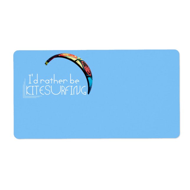 Kitesurfing Label (Front)