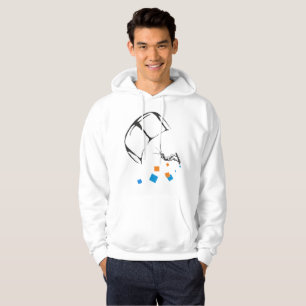 Kitesurfing mans design #1 hoodie
