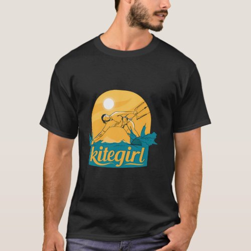 Kitesurfing Motif Kite T_Shirt