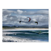 Kitesurfing on beach (Front Horizontal)