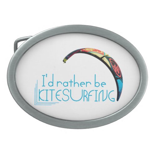 Kitesurfing Oval Belt Buckle