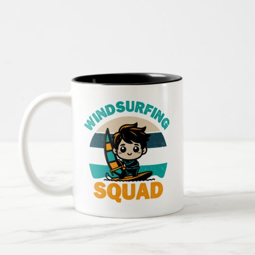 Kitesurfing squad ocean surfboard kiteboard Mug